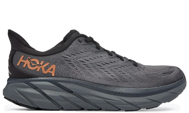 HOKA Clifton 8 - Anthracite / Copper – löparskor från HOKA