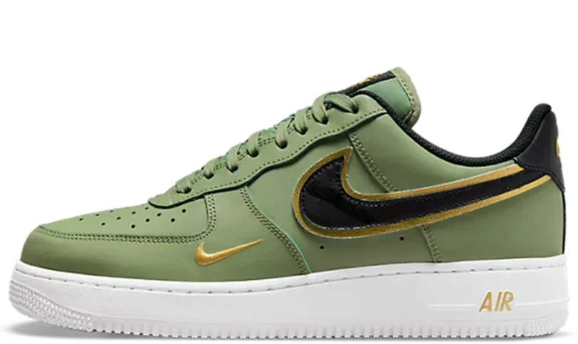 Nike Air Force 1 - 07 LV8 Double Swoosh Olive Gold – sneakers från Nike