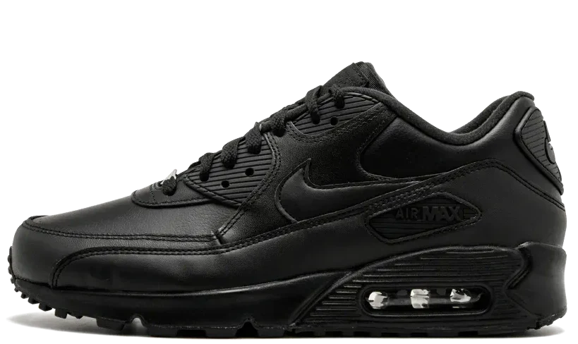 Nike Air Max 90 - Leather Black Black – sneakers från Nike