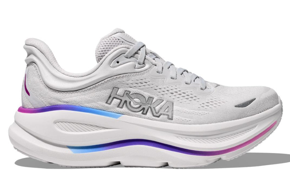 HOKA Bondi 9 - Cosmic Grey/White – löparskor från HOKA