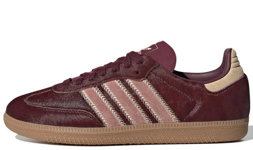 Adidas Samba OG - Sand Strata Maroon Pony – sneakers från Adidas