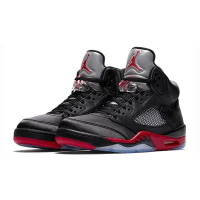 Nike Air Jordan 5 - Retro Black Red – sneakers från Nike, bild 4