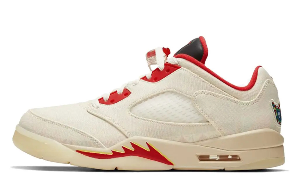Nike Air Jordan 5 Low - Chinese New Year Sail Chile Red – sneakers från Nike