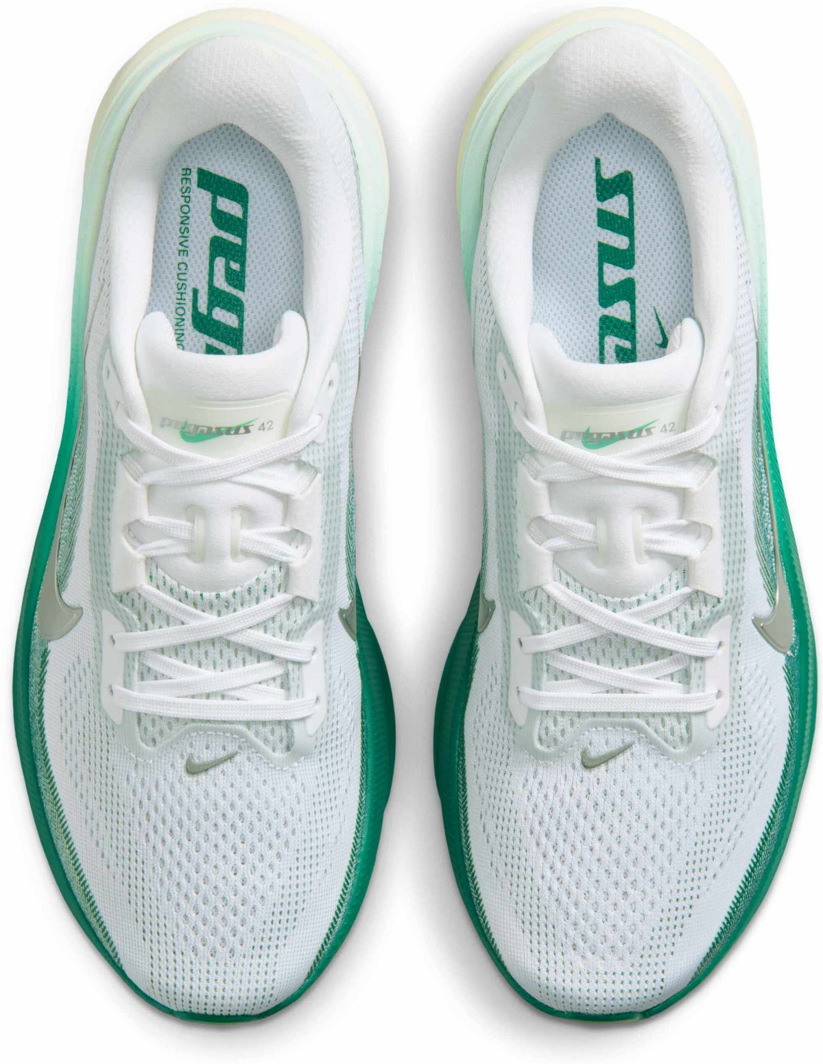 Nike Pegasus 42 - White/Malachite/Barely Green – löparskor från Nike, bild 3