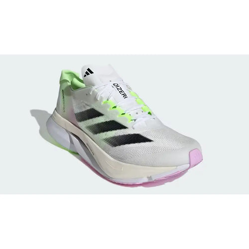 Adidas Adizero Boston 12 - White Black Green Spark – löparskor från Adidas, bild 2