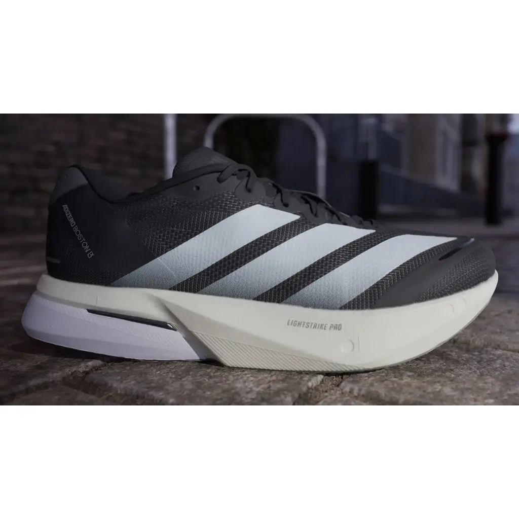 Adidas Adizero Boston 13 - Black White – löparskor från Adidas, bild 3